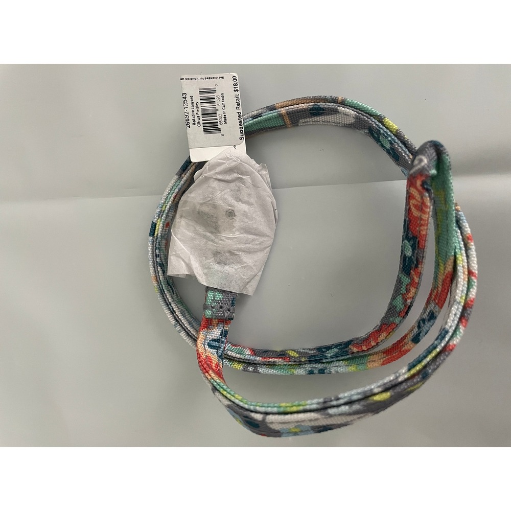 Vera Bradley ReActive Lanyard Citrus Paisley 18 Inch 26692-12543 NEW